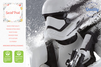 LARGE Stormtrooper I  Star Wars, Canvas Print Set, 5 Panels, Ready to Hang