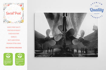 Photo of Titanic Propellers, Canvas Print