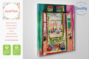 Open Window, Collioure by Henri Matisse, Canvas Print, 40 x 30cm