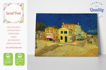The Yellow House by Vincent van Gogh, Canvas Print