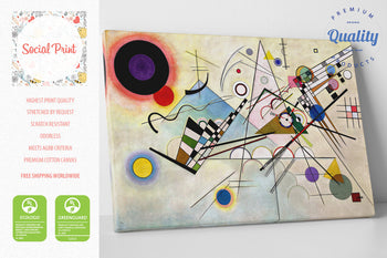 Composition VIII by Wassily Kandinsky, Canvas Print, 50 x 34cm