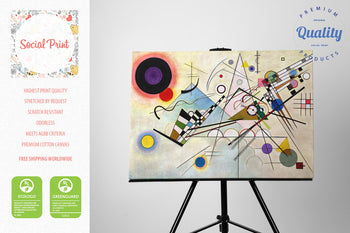 Composition VIII by Wassily Kandinsky, Canvas Print, 50 x 34cm