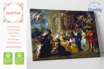 The Garden of Love by Peter Paul Rubens, Canvas Print