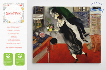 The Birthday by Marc Chagall, Canvas Print, Masterpiece