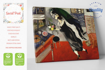 The Birthday by Marc Chagall, Canvas Print, Masterpiece