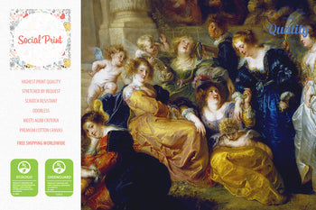 The Garden of Love by Peter Paul Rubens, Canvas Print