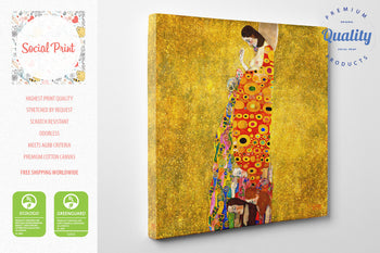 Hope II by Gustav Klimt, Canvas Print, 40 x 40cm