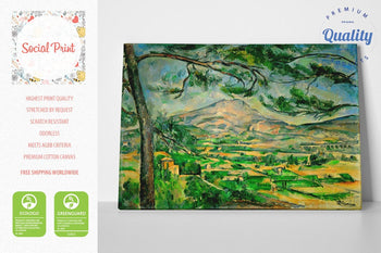 Mont Sainte-Victoire by Paul Cezanne, Canvas Print