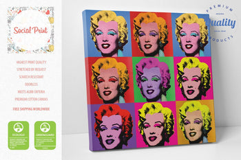 Marilyn Monroe Untitled 9 by Andy Warhol, Canvas Print