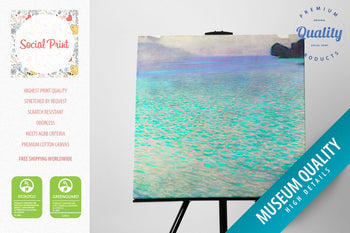 Lake Attersee by Gustav Klimt, Canvas Print, 30 x 30cm