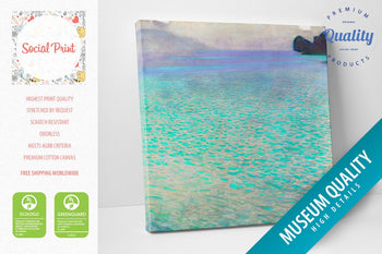 Lake Attersee by Gustav Klimt, Canvas Print