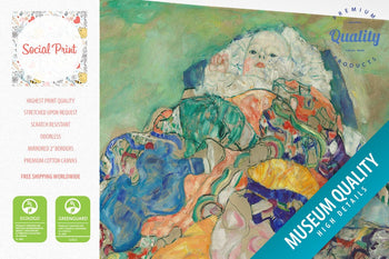 Baby by Gustav Klimt, Canvas Print
