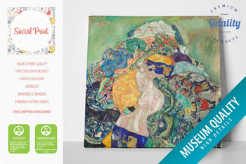 Baby by Gustav Klimt, Canvas Print