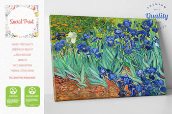 Irises by Vincent van Gogh, Museum Quality Canvas Print
