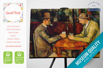 The Card Players by Paul Cézanne, Canvas Print