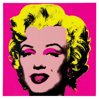 Marilyn Monroe in Rose by Andy Warhol, Canvas Print