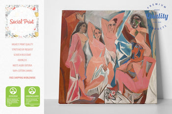 The Young Ladies of Avignon by Pablo Picasso, Canvas Print