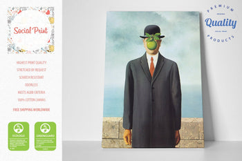 The Son of Man (Le fils de l'homme) by René Magritte, Canvas Print, Masterpiece