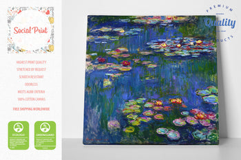Water Lilies (Nymphéas) by Claude Monet, Museum Quality Canvas Print